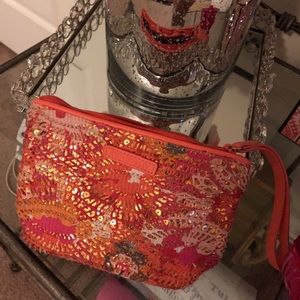 Vera Bradley sequin wristlet
